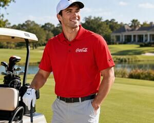 Nike Coca-Cola Red Dri-FIT Polo Men's XXL